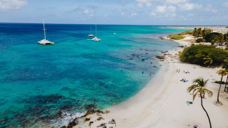 Aerial view of Boca Catalina beach