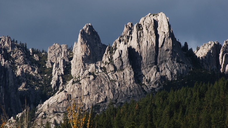 jagged mountains in California