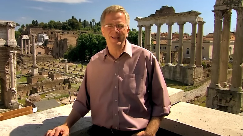 Rick Steves in front ruins