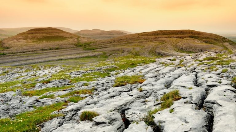 The Burren landscape in Ireland