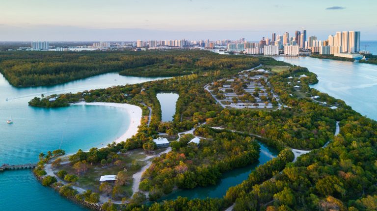 Aerial of Oleta River State Park