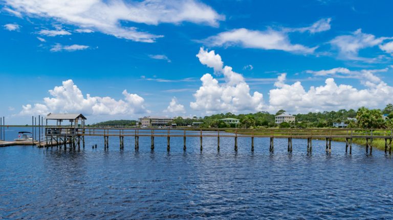 Waterfront at Steinhatchee in Florida