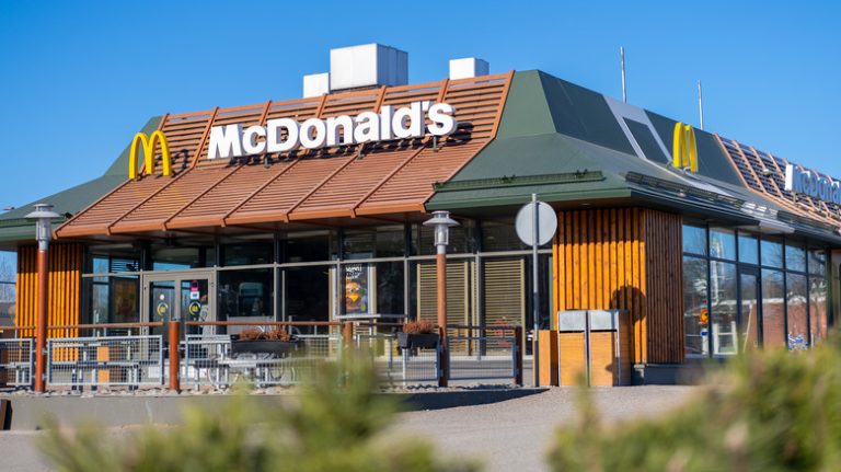 Exterior of a McDonald's