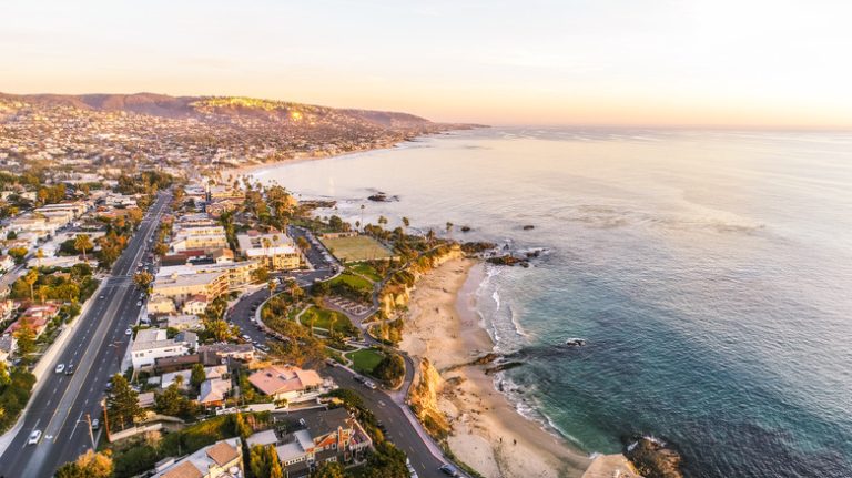 aerial view of Laguna Beach