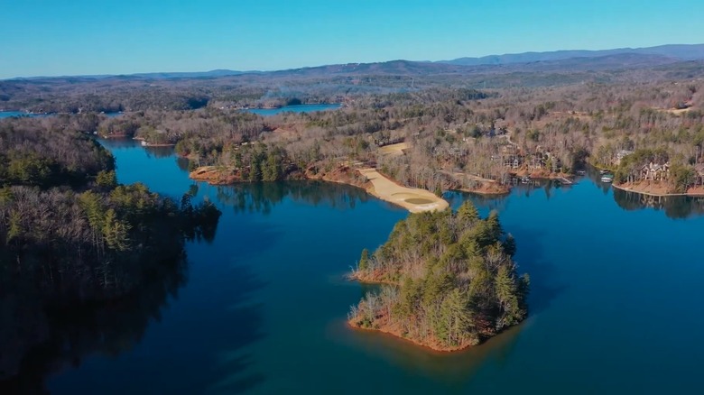 Ariel view of Lake Keowee