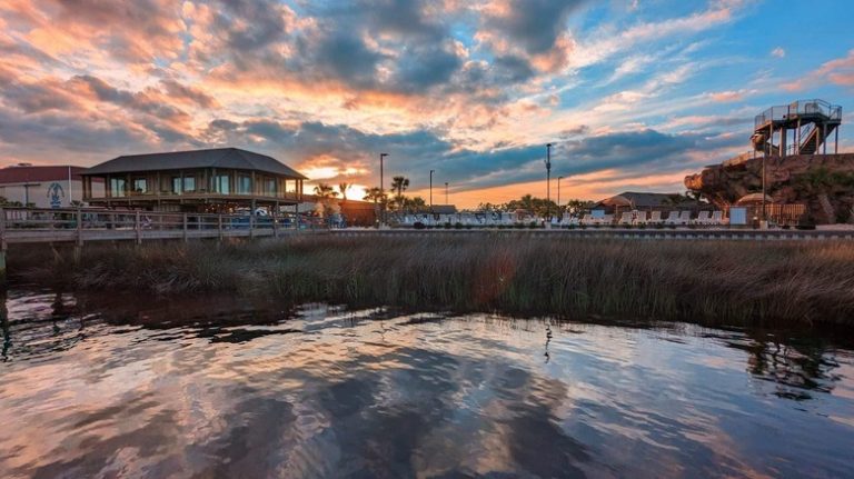 North Myrtle Beach RV Resort and Dry Dock at sunset