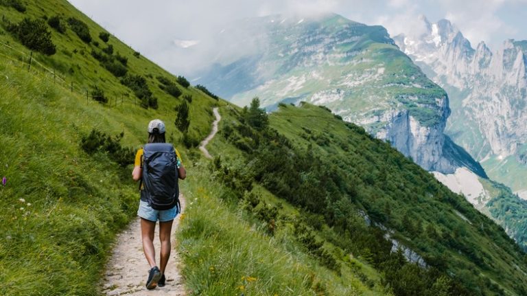 Hiking Schafler trail Switzerland