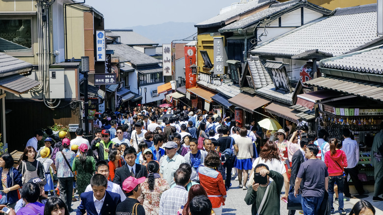 Tourists in Kyoto, Japan