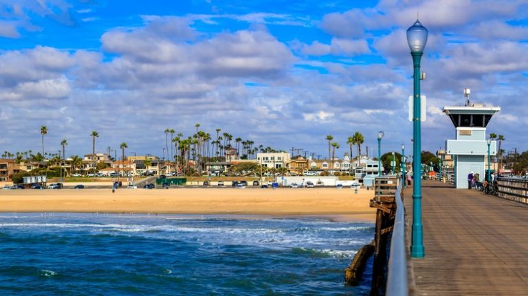 Seal Beach California wooden pier