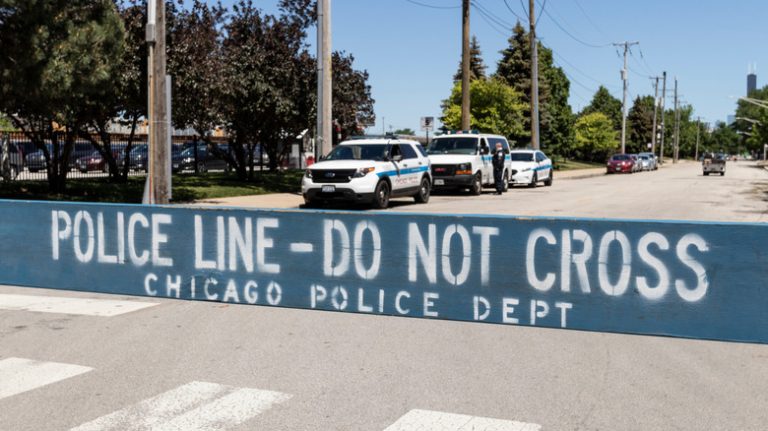 Chicago police department barrier