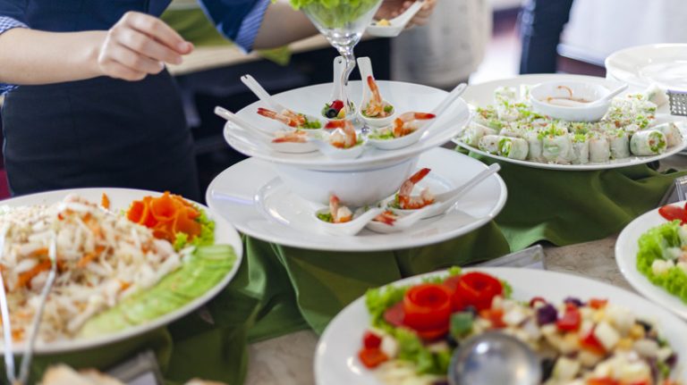 A cruise ship buffet