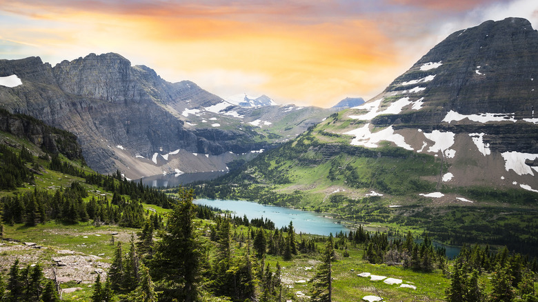 Glacier National Park at dawn