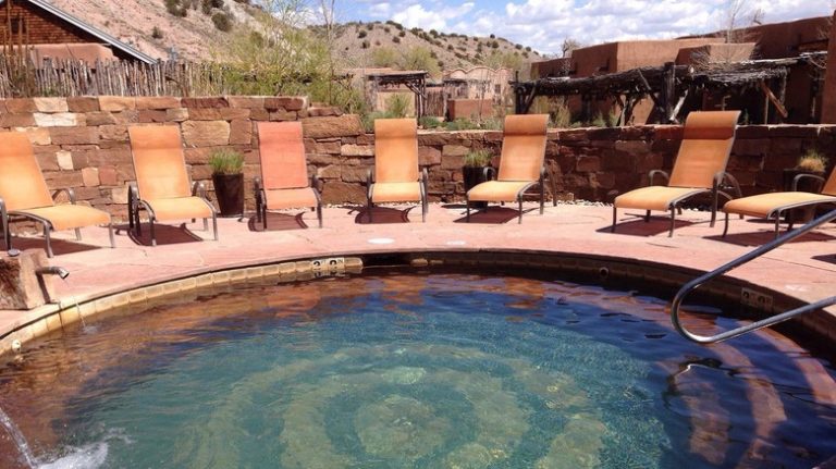 Hot spring pool at Ojo Resort