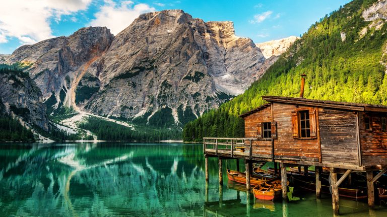 View of Lago di Braies