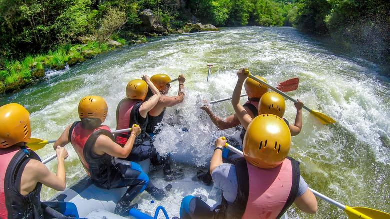 group whitewater rafting