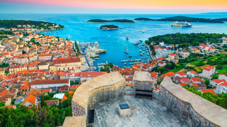 View of Hvar Town from Fortica Spanjola