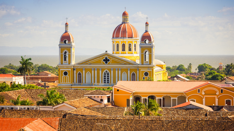 Yellow building in Nicaragua