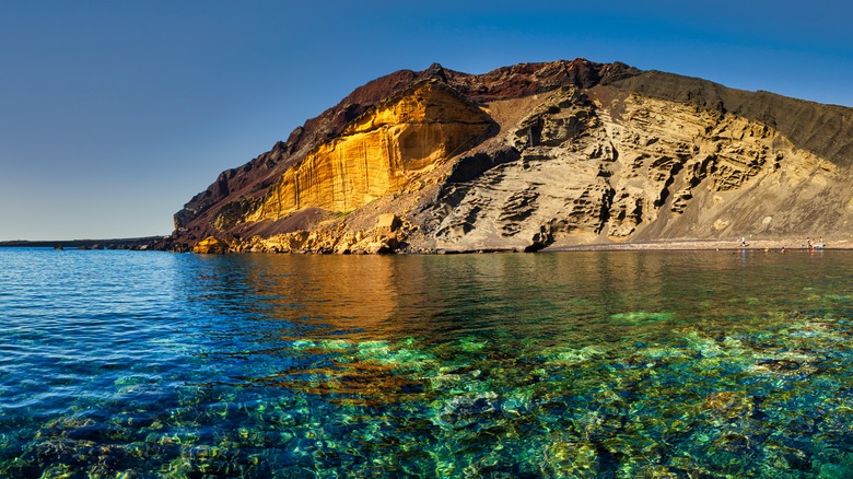 Volcanic beach in Linosa