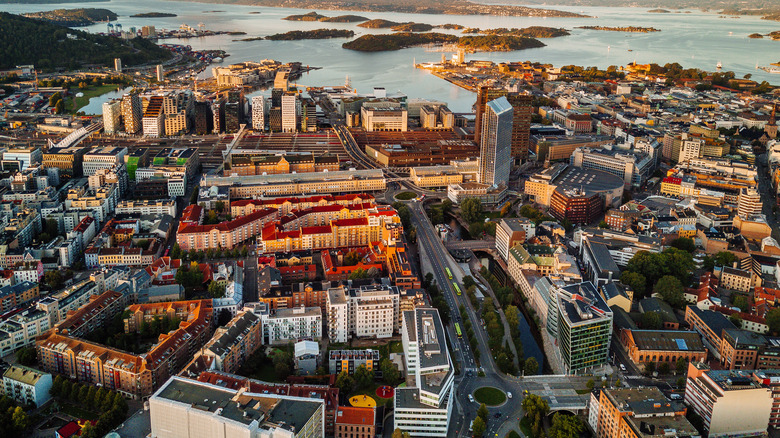 Aerial view of Oslo