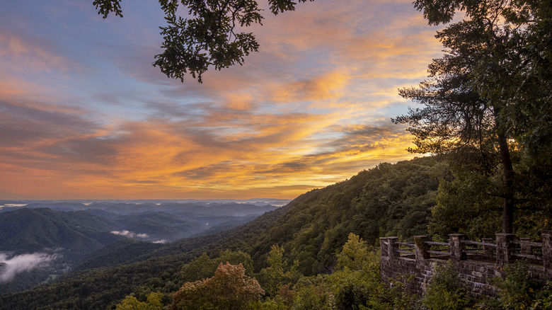 Sunset at Kingdom Come State Park