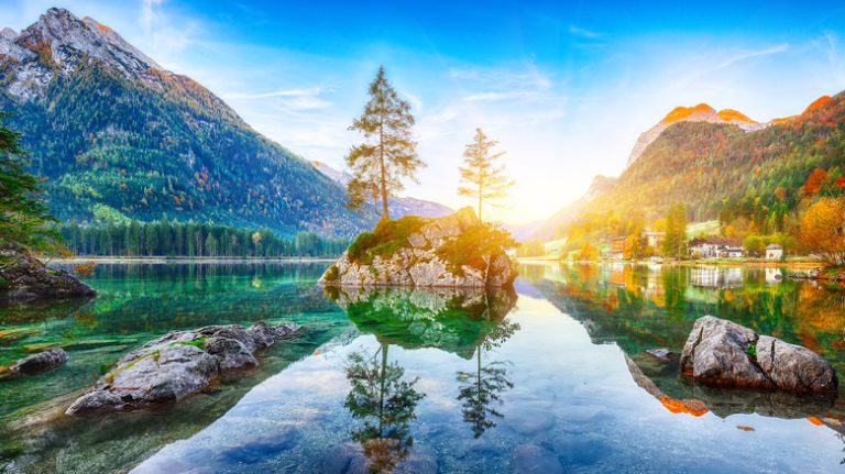 Hintersee Lake in Berchtesgaden National Park