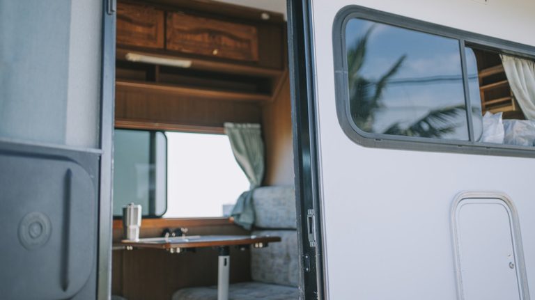 Open door on RV