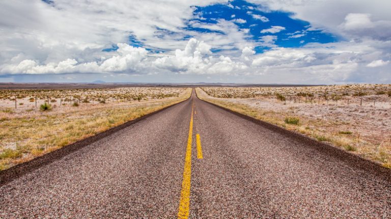 Route 90 outside Marfa