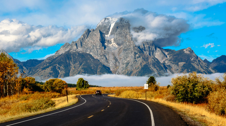 road to Grand Teton National Park