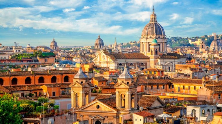 skyline view of Rome