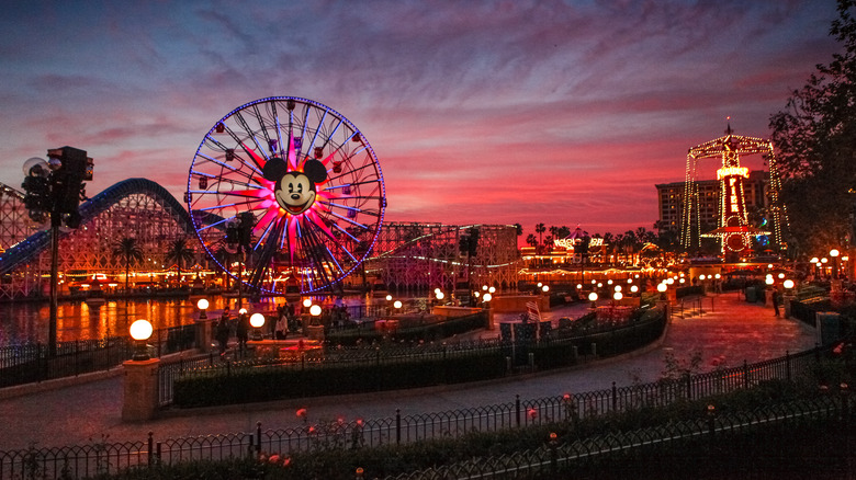 California Adventure at sunset