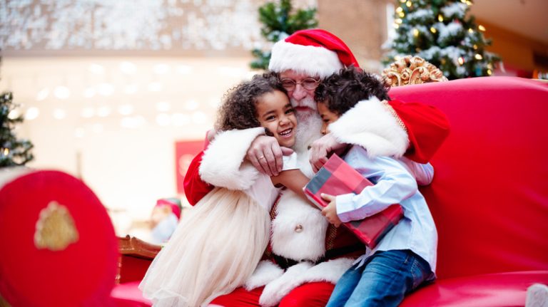 Santa with children