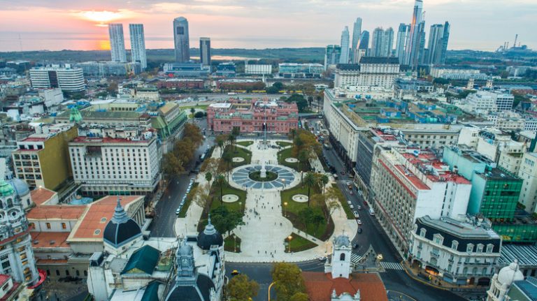 Aerial view of Buenos Aires