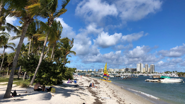 Beach at Peanut Island