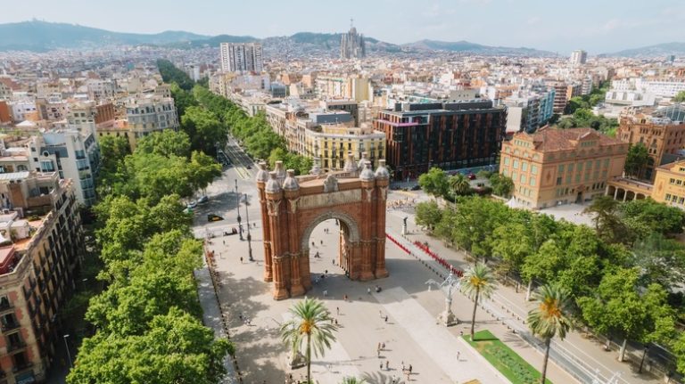 Arco de Triunfo in Barcelona, Spain