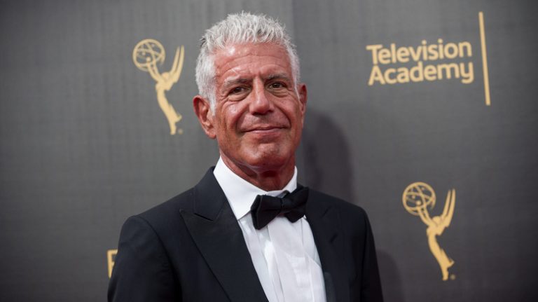 Anthony Bourdain smiling