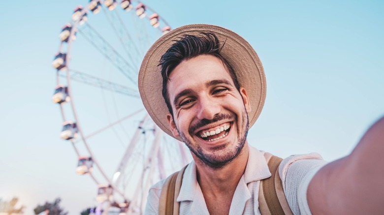 Man taking a selfie