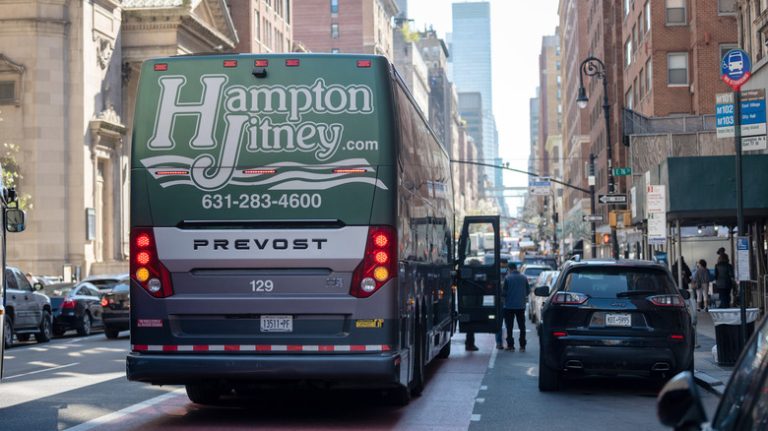 Hampton Jitney bus to Long Island