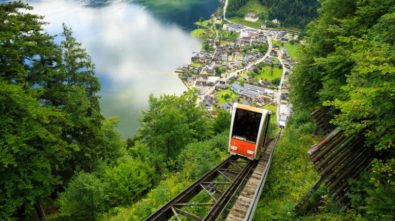 The Salzbergbahn funicular