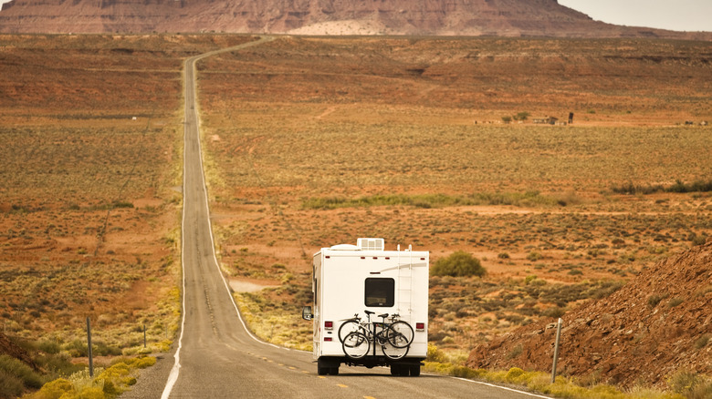 RV driving in Utah