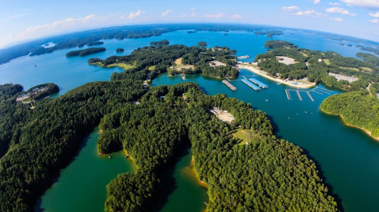 Lake Lanier aerial view