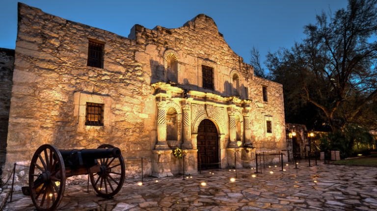 Alamo Church Cannon San Antonio