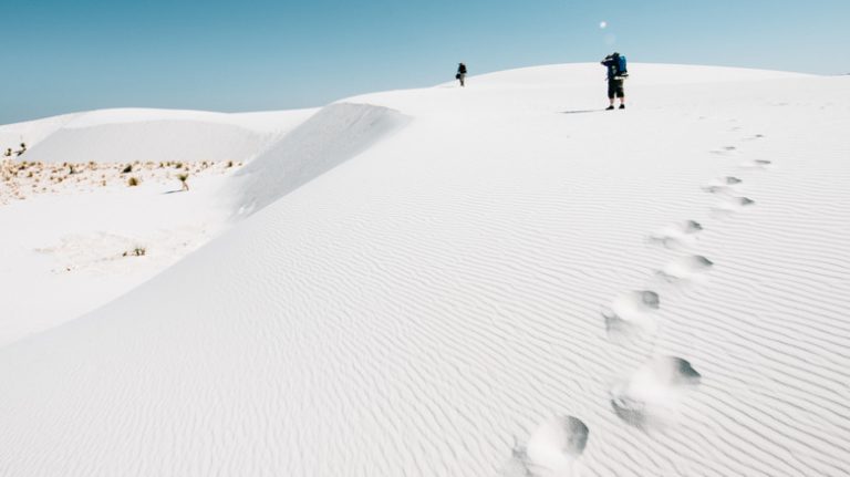 The dunes at White Sands