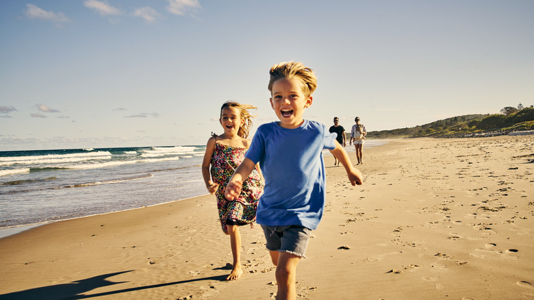 kids at the beach