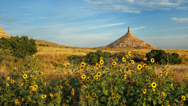 Chimney Rock at North Platte River Valley