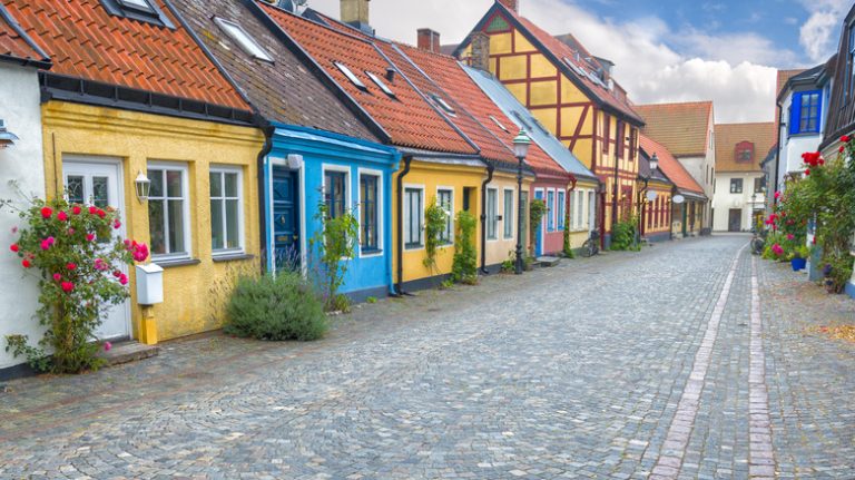 Neighborhood in Ystad, Sweden