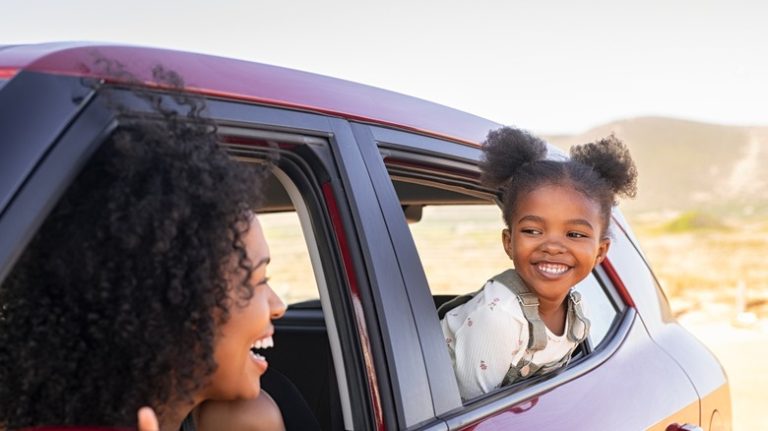 family during road trip