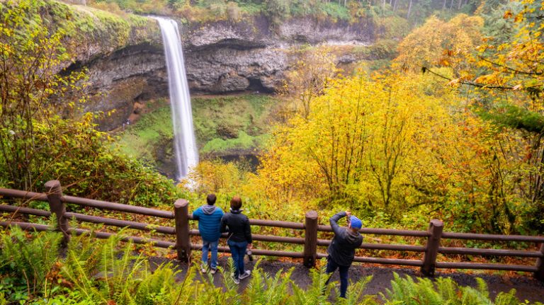 Photographing a waterfall