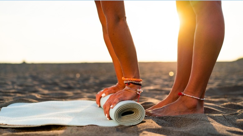 Yoga on the beach