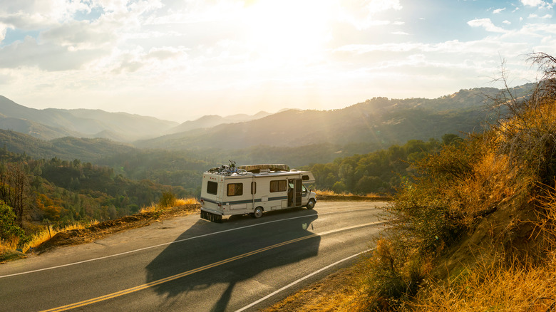 RV on the road