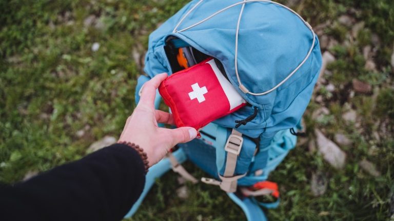 Camping first aid kit